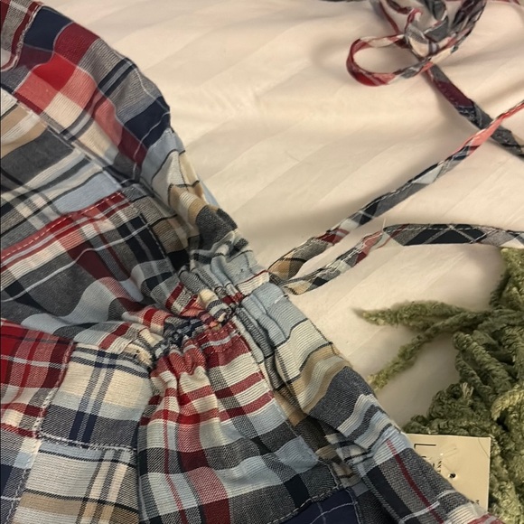 Loft Women's plaid sleeveless dress in Red and Blue - Picture 3 of 4